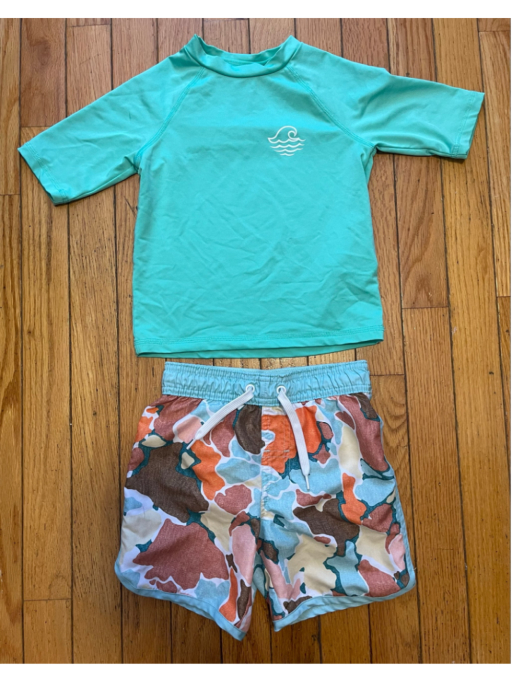 Target - Art Class Boys Swim Set XS (4/5) Turquoise Multi-color